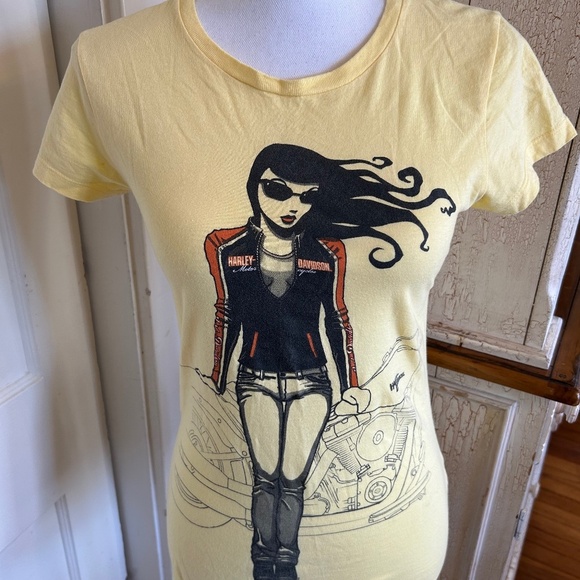 Harley-Davidson Tops - Harley Davidson Yellow Top
